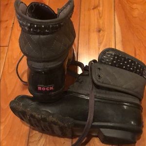 Rock & Candy duck boots size 3